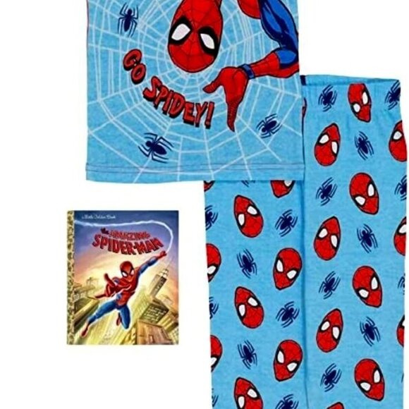 Marvel Boys' Spider-Man 2Piece Snug-Fit Cotton Pajamas - Picture 2 of 7